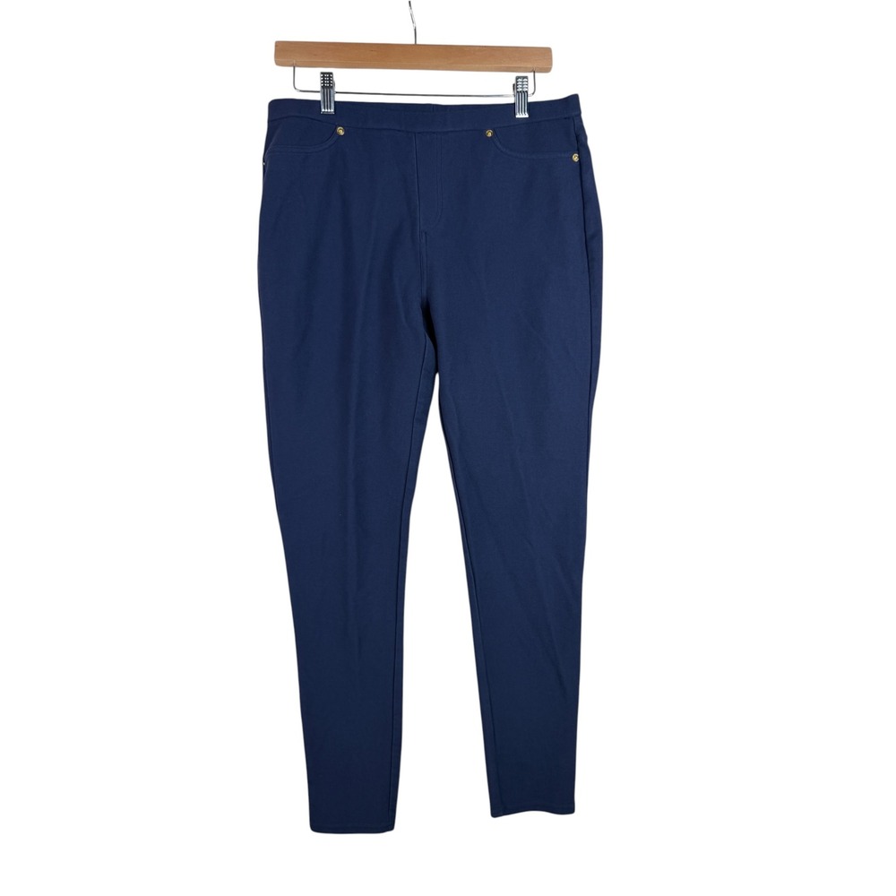 Michael Kors Womens Denim Leggings Size Large Blue Pants